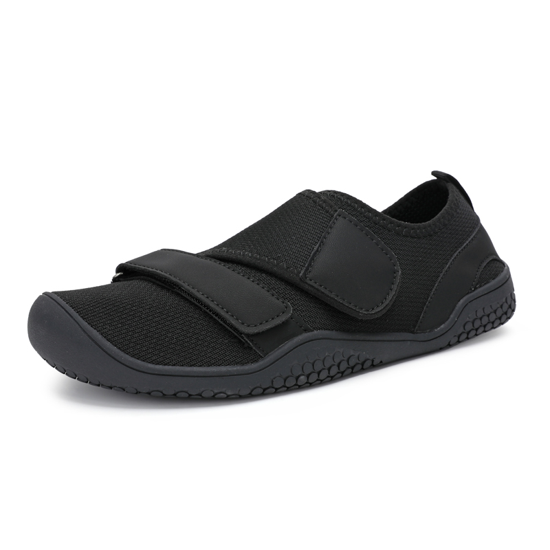 Women'S Fashion Velcro Sneakers - Men Women Wide Toe Breathable Mesh