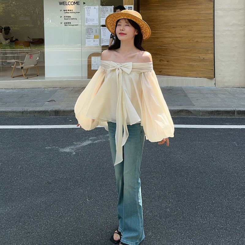 French Style Off Shoulder Puff - Off Shoulder Top recension och pris