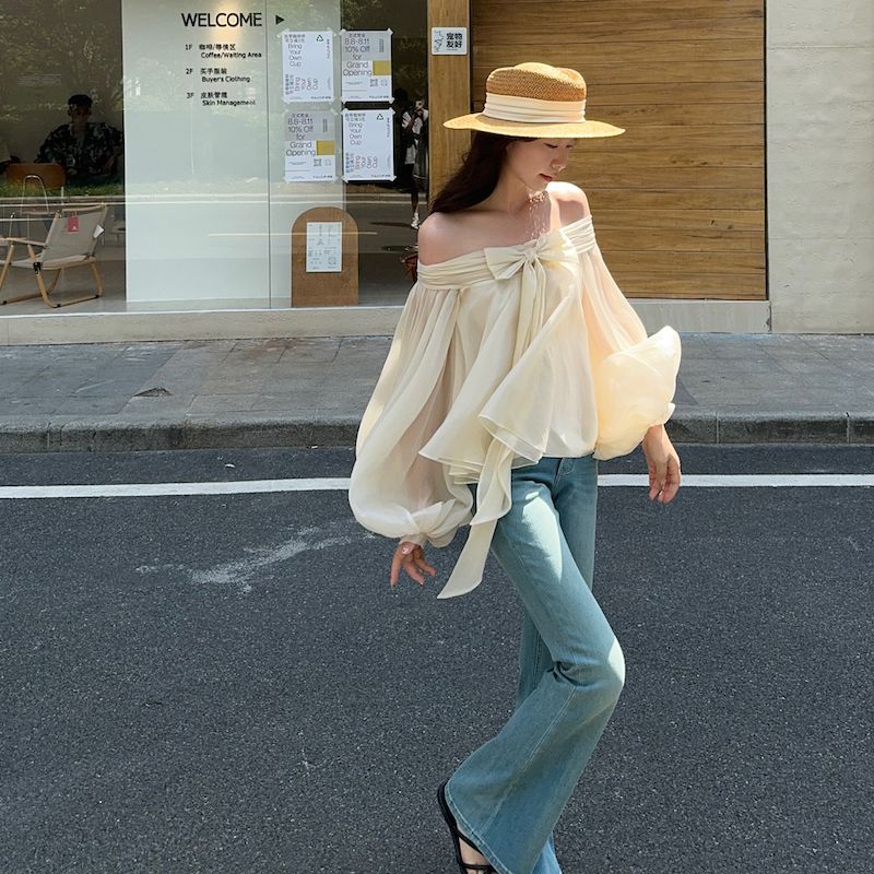 French Style Off Shoulder Puff - Off Shoulder Top recension och pris