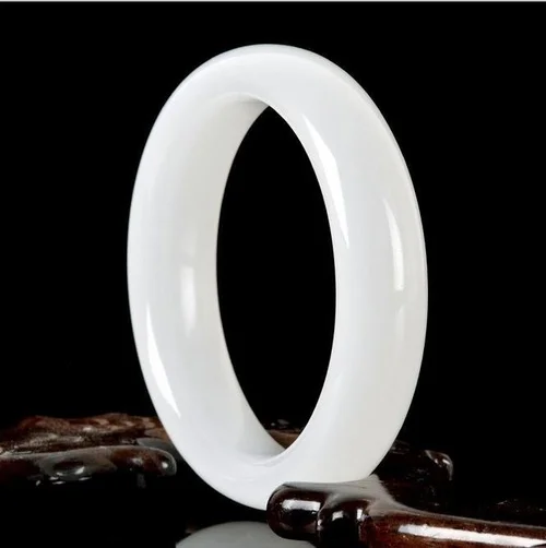 Genuine Natural White Jade Ban - Women Fashion Jewellery recension och pris
