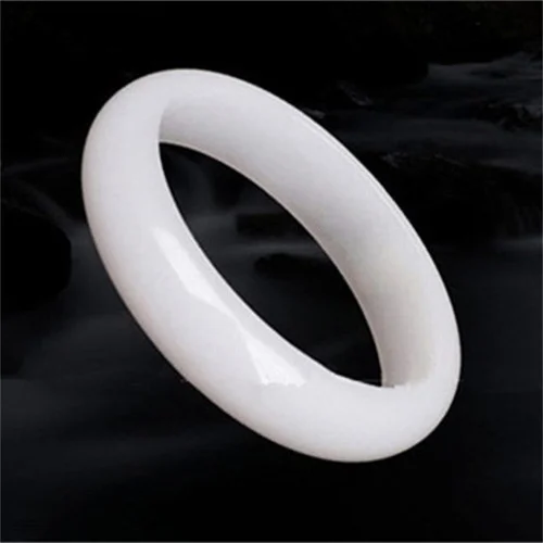 Genuine Natural White Jade Ban - Women Fashion Jewellery recension och pris