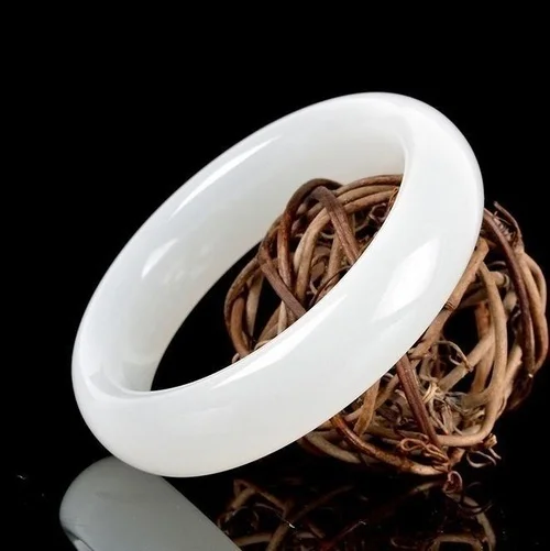 Genuine Natural White Jade Ban - Women Fashion Jewellery recension och pris