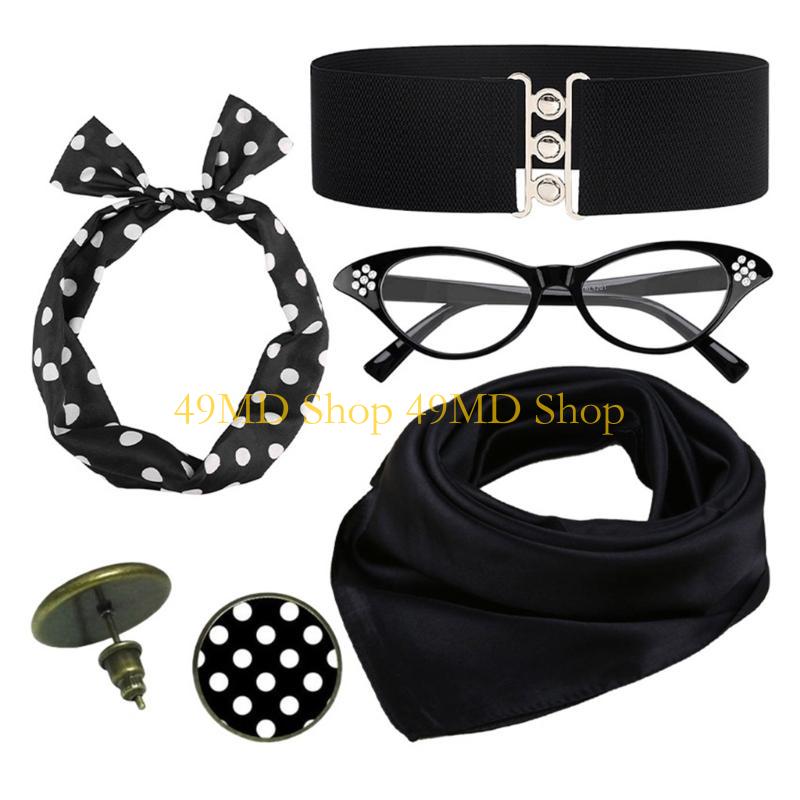 49MD 1950s Women Costume Scarf - Women'S Fashion In The 1950S recension och pris