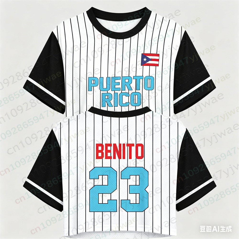 Puerto Rico Crop Top Jersey Pu - Women'S Fashion Rugby Shirt recension och pris