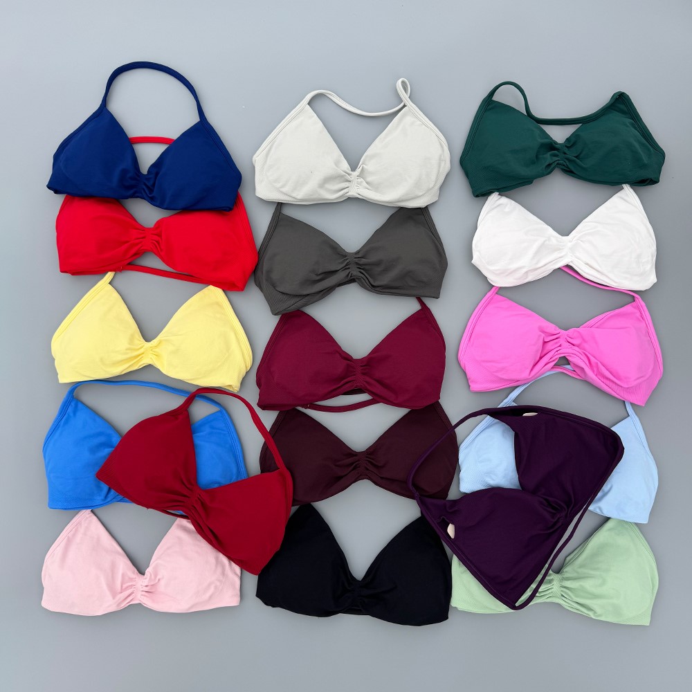 Strappy Bra Gym Top Women High - Bra Top Seamless recension och pris