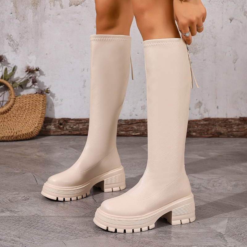 Fashion Platform Knee High Boo - Women'S Fashion Leather Boots recension och pris