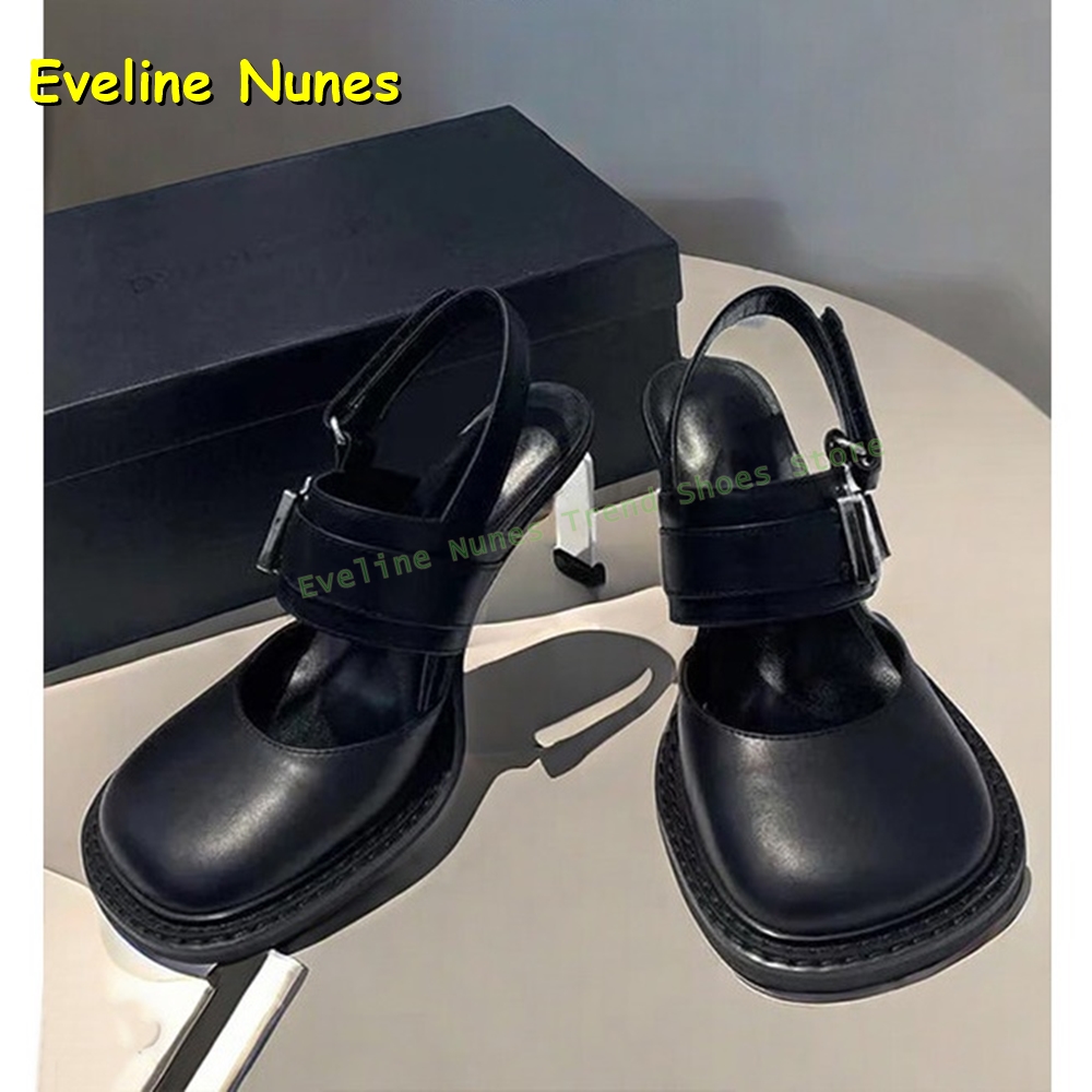 Women's Black Square Toe Buckl - Women'S Fashion Boots recension och pris