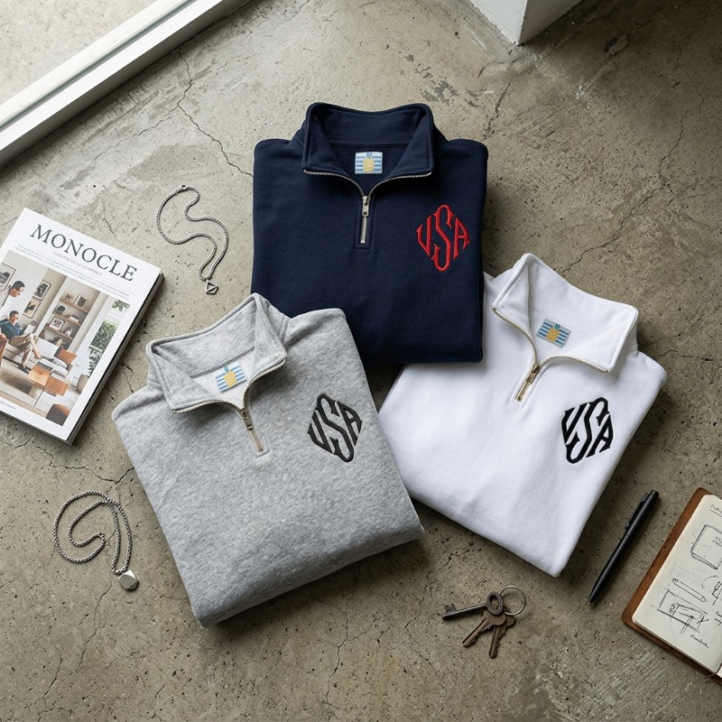 Quarter Zip Sweatshirt Y2K Nav - Women'S Fashion Quarter Zip recension och pris