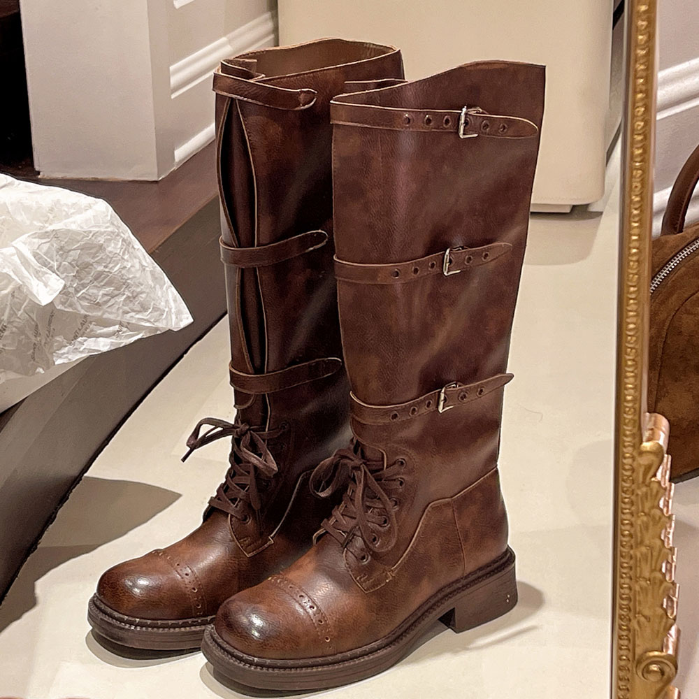 Women's Knee High Boots Vintag - Women'S Fashion Leather Boots recension och pris