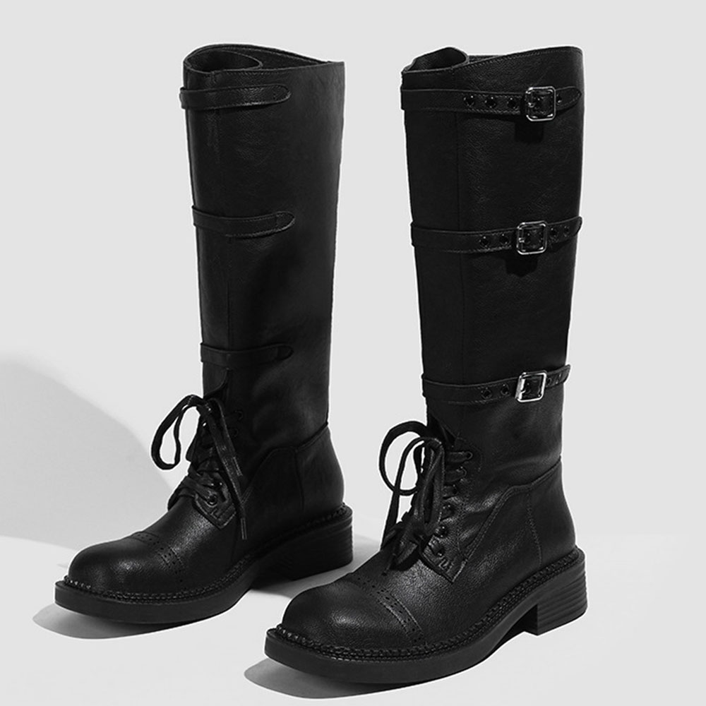 Women's Knee High Boots Vintag - Women'S Fashion Leather Boots recension och pris