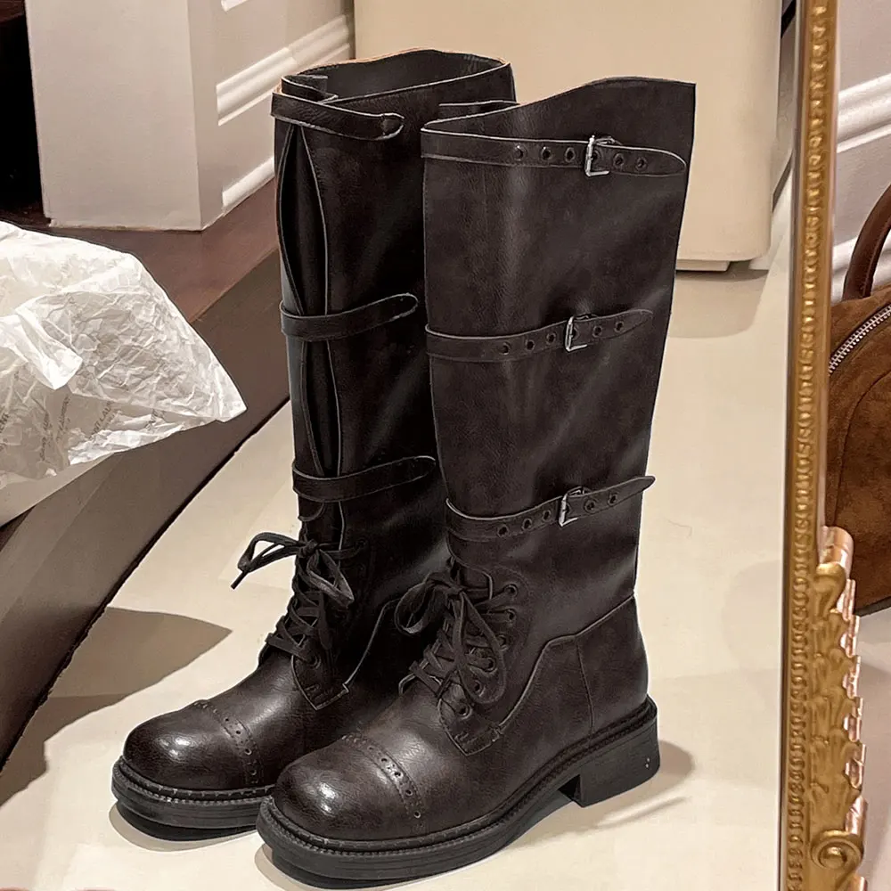 Women's Knee High Boots Vintag - Women'S Fashion Leather Boots recension och pris