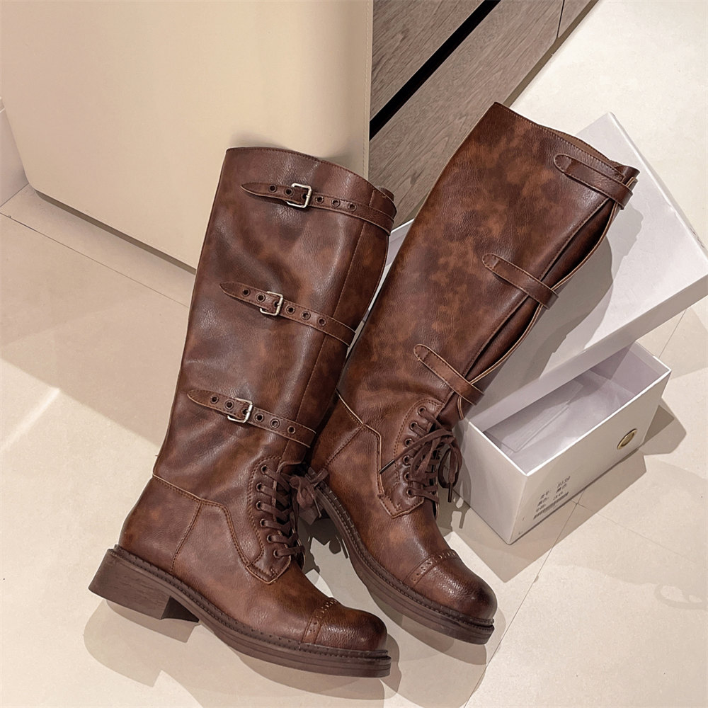 Women's Knee High Boots Vintag - Women'S Fashion Leather Boots recension och pris