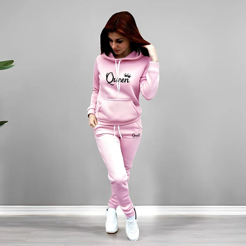 Womens Tracksuit Queen Letter  - Women'S Fashion Suit recension och pris