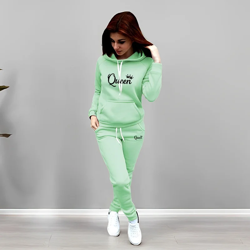 Womens Tracksuit Queen Letter  - Women'S Fashion Suit recension och pris