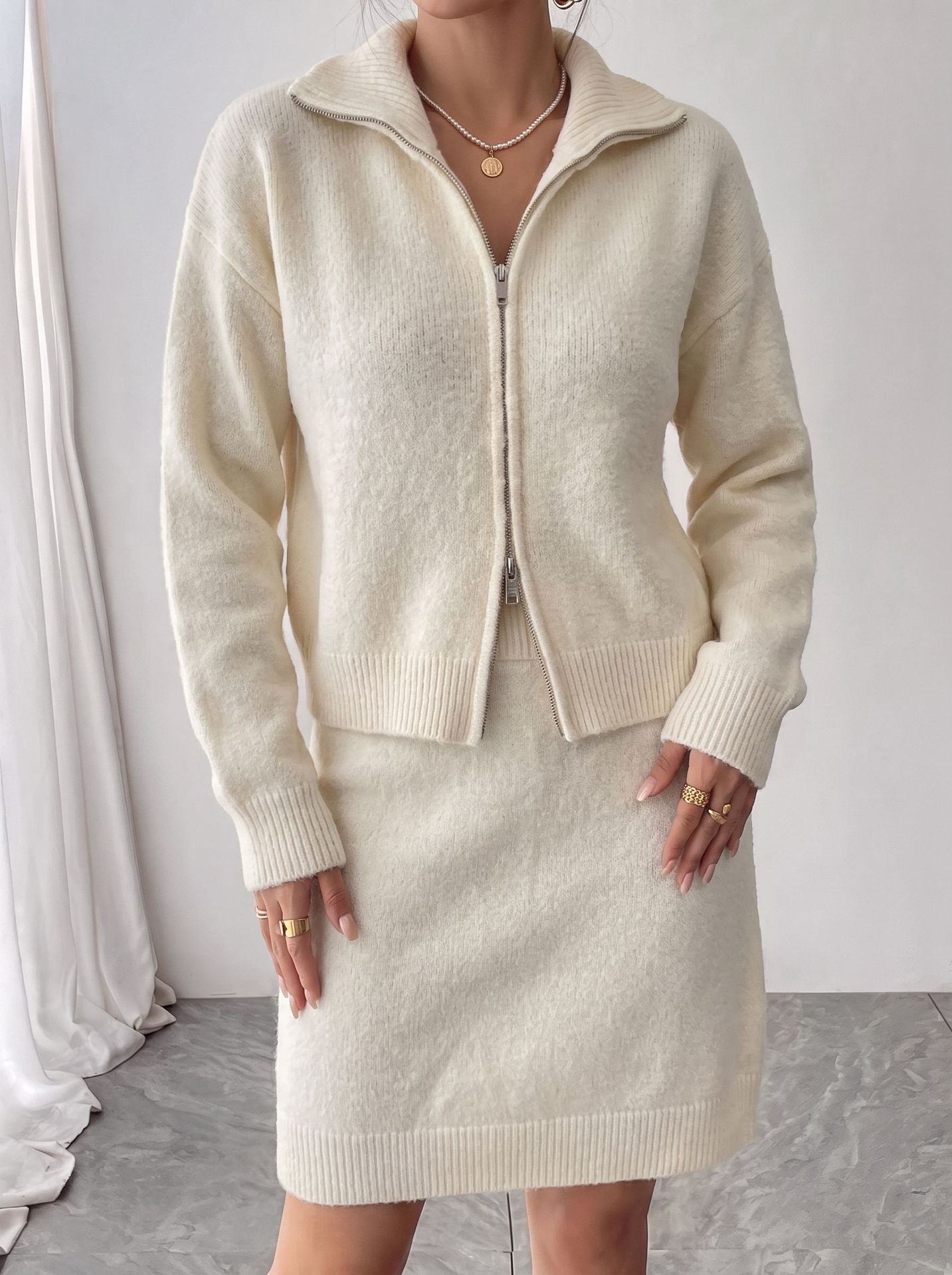 Early Autumn Elegant Knit Zip  - Women'S Fashion Quarter Zip recension och pris