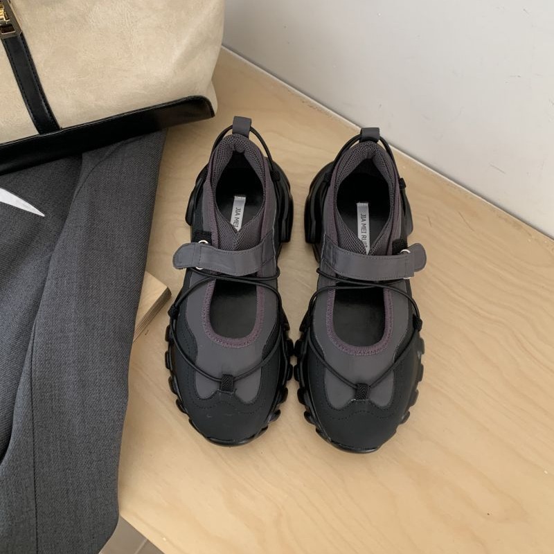 Sporty Chunky Platform Mary Ja - Women'S Fashion Velcro Sneakers recension och pris
