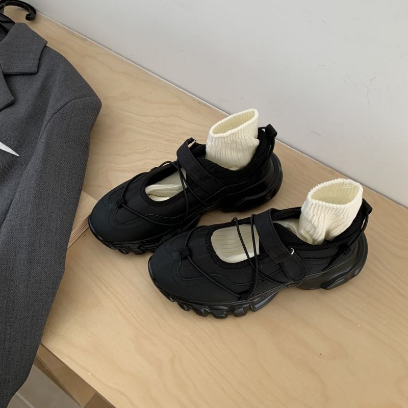Sporty Chunky Platform Mary Ja - Women'S Fashion Velcro Sneakers recension och pris