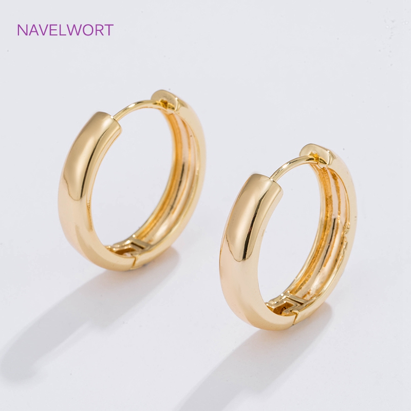 6 Sizes Gold Plated Circle Hoo - Women Fashion Jewellery recension och pris