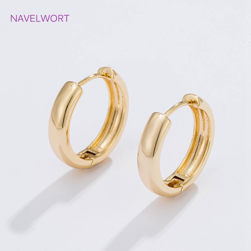6 Sizes Gold Plated Circle Hoo - Women Fashion Jewellery recension och pris