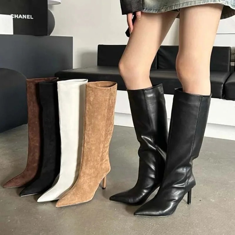 Luxury Women Long Boots Fashio - Women'S Fashion Leather Boots recension och pris