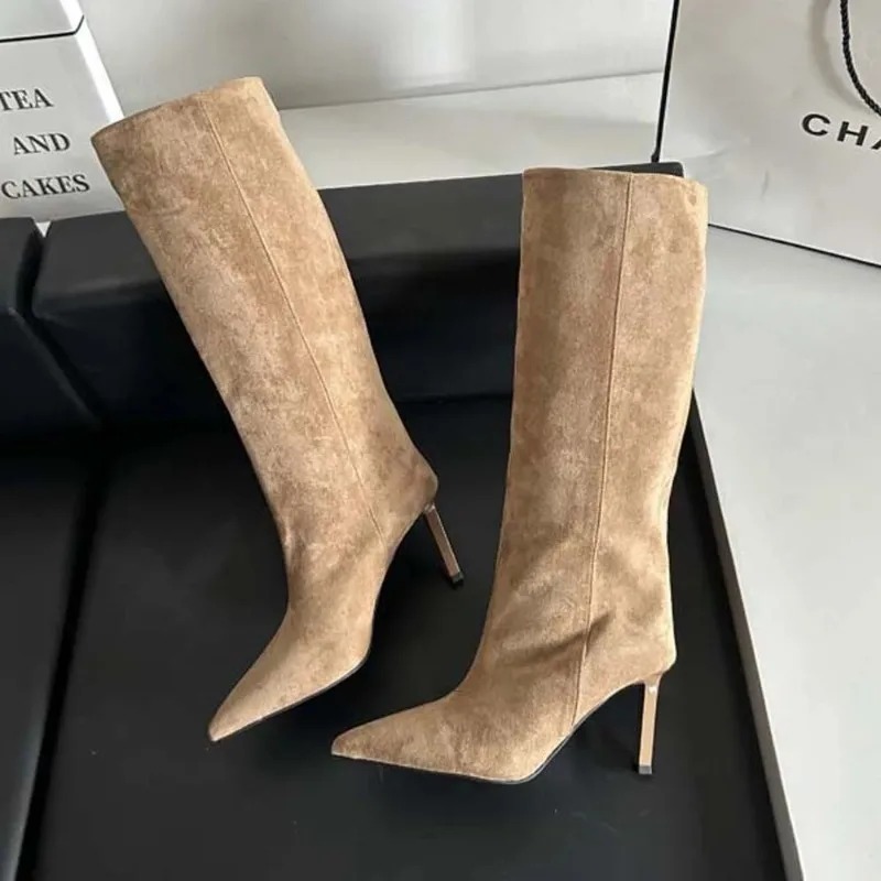 Luxury Women Long Boots Fashio - Women'S Fashion Leather Boots recension och pris