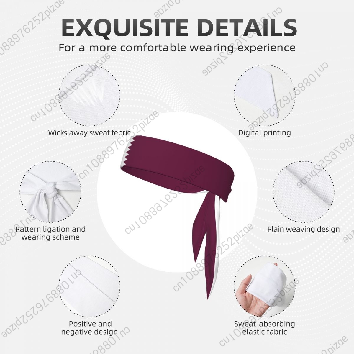 Qatar Tie Headband for Men Wom - Women Fashion Qatar recension och pris