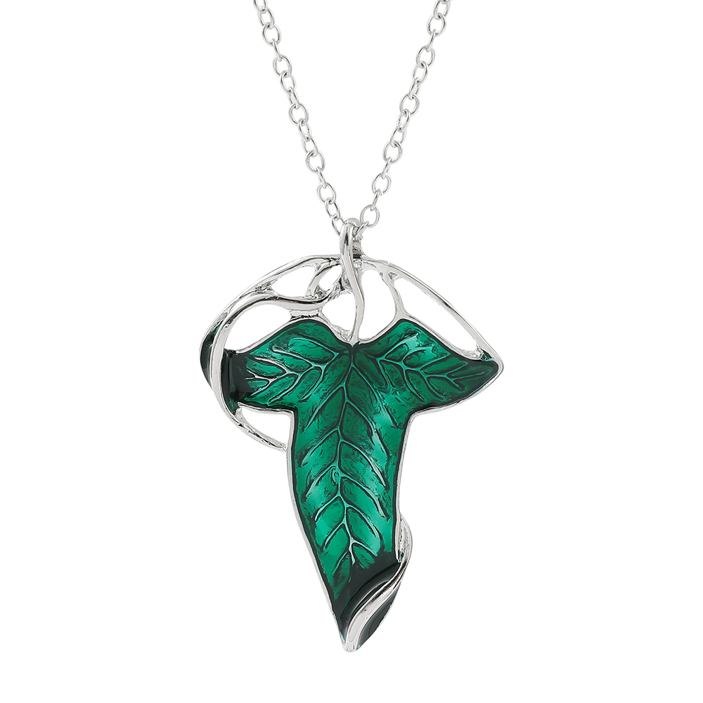 Vintage Green Leaf Pendant Nec - Women Fashion Jewellery recension och pris