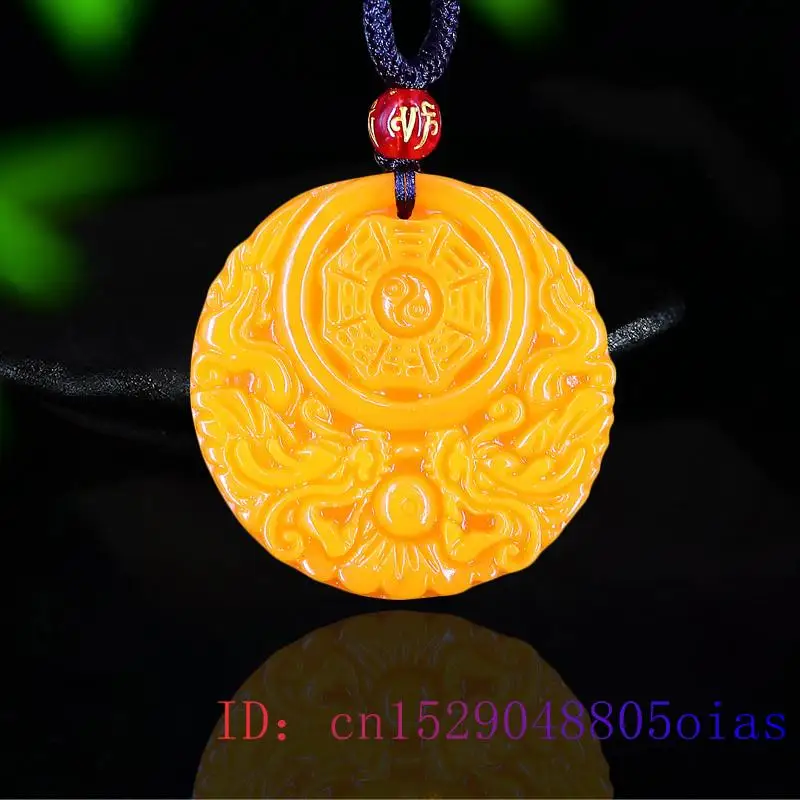 Yellow Jade Dragon Pendant Gif - Women Fashion Jewellery recension och pris