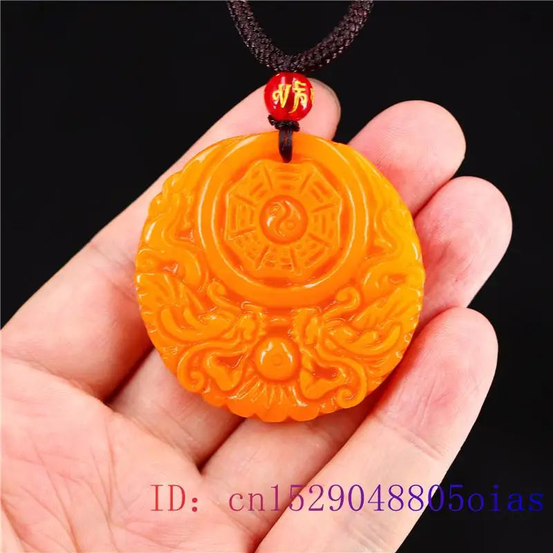 Yellow Jade Dragon Pendant Gif - Women Fashion Jewellery recension och pris