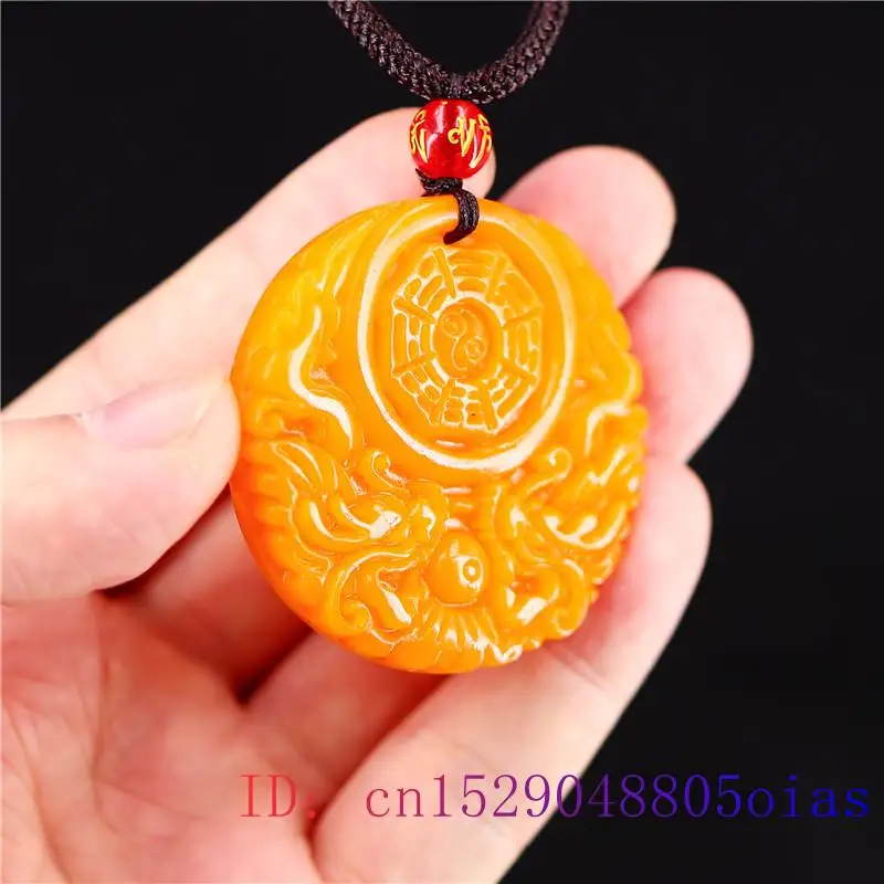 Yellow Jade Dragon Pendant Gif - Women Fashion Jewellery recension och pris
