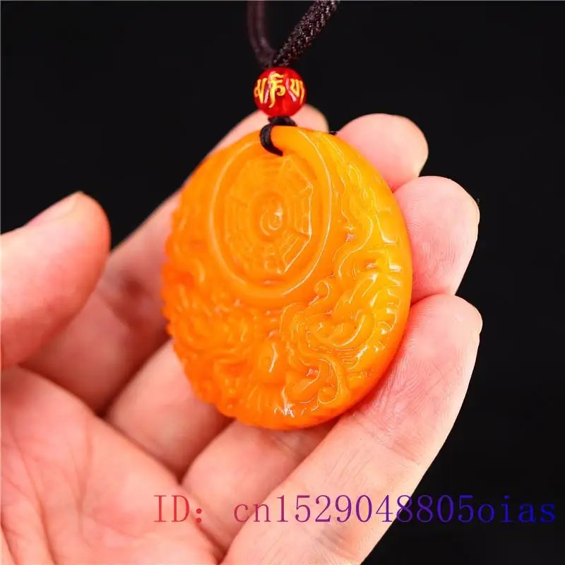 Yellow Jade Dragon Pendant Gif - Women Fashion Jewellery recension och pris