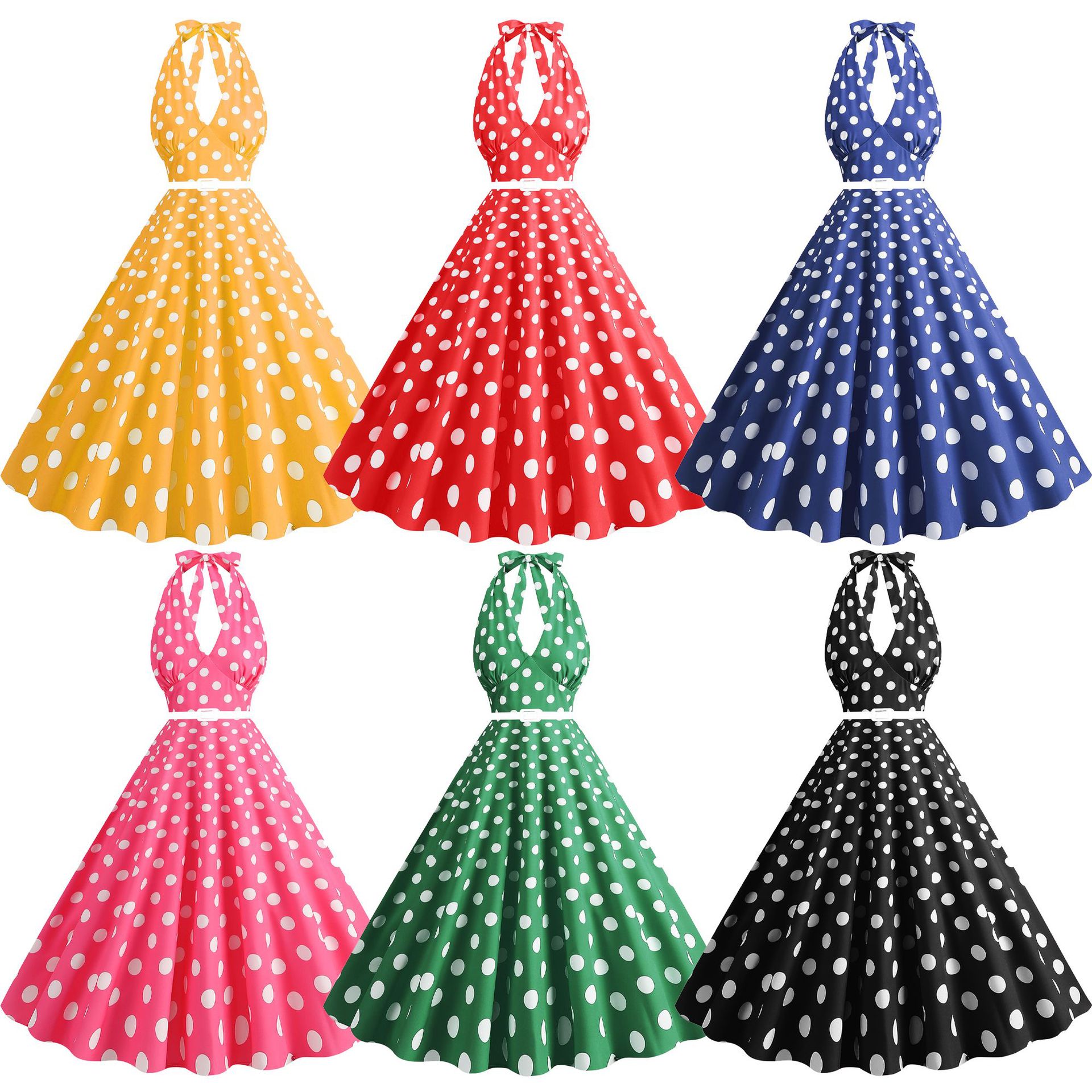 Sexy Halter Deep V-Neck 1950s  - Women'S Fashion In The 1950S recension och pris