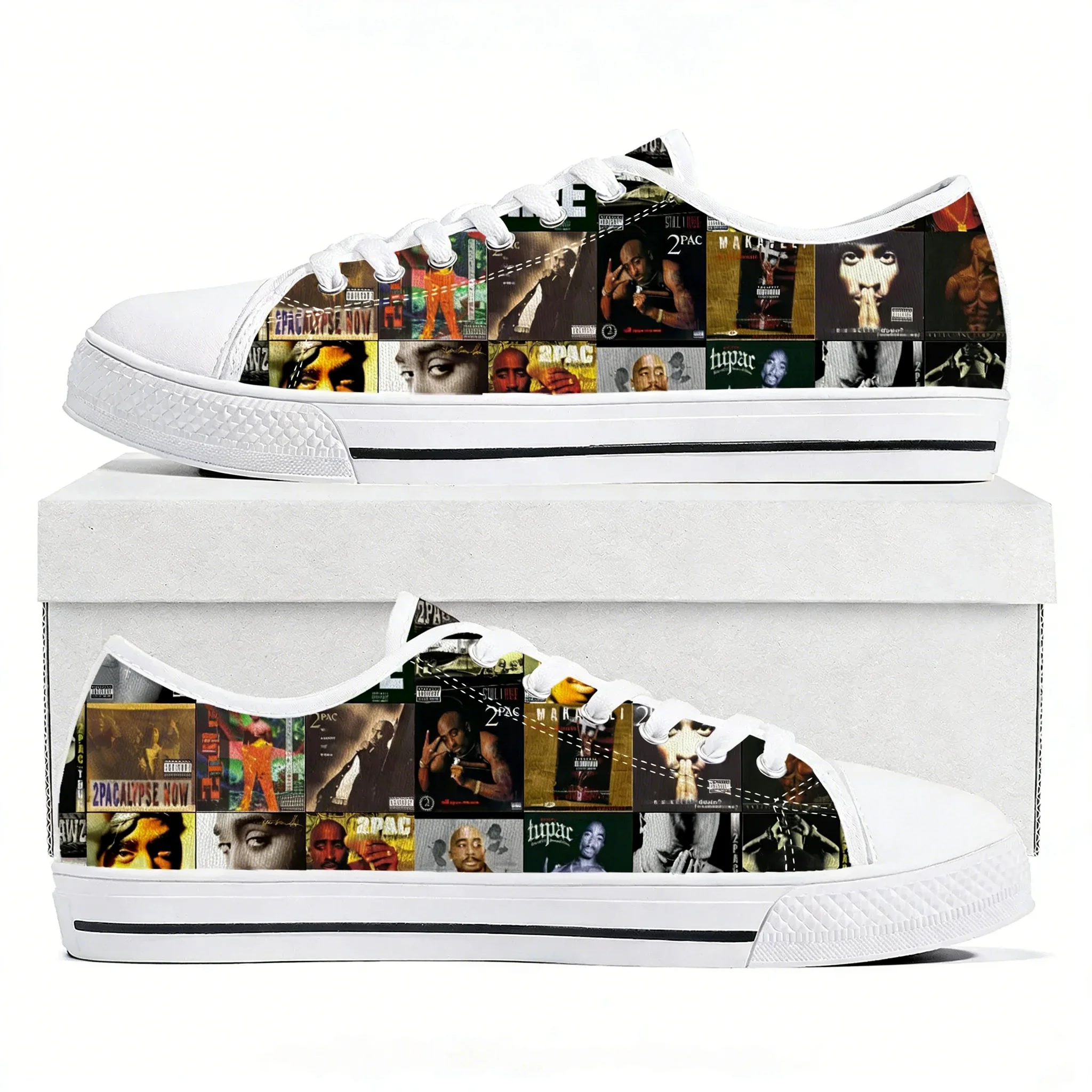 Rap 2Pac Tupac Low Top High Qu - Women'S Fashion Business Casual recension och pris