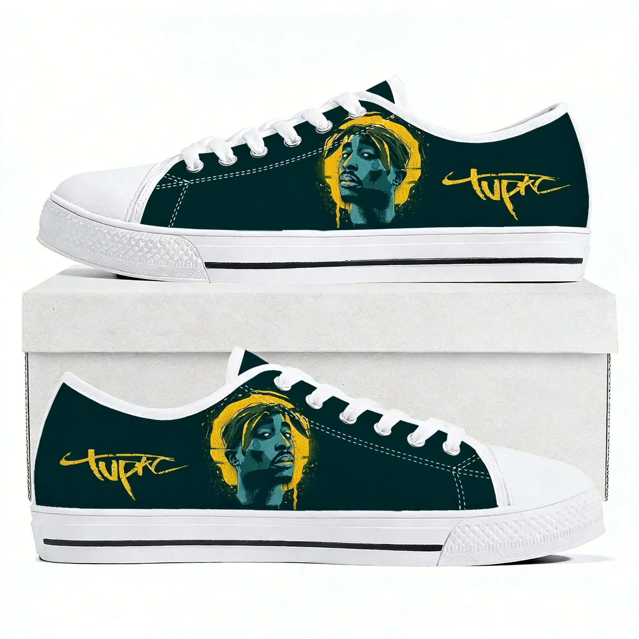 Rap 2Pac Tupac Low Top High Qu - Women'S Fashion Business Casual recension och pris