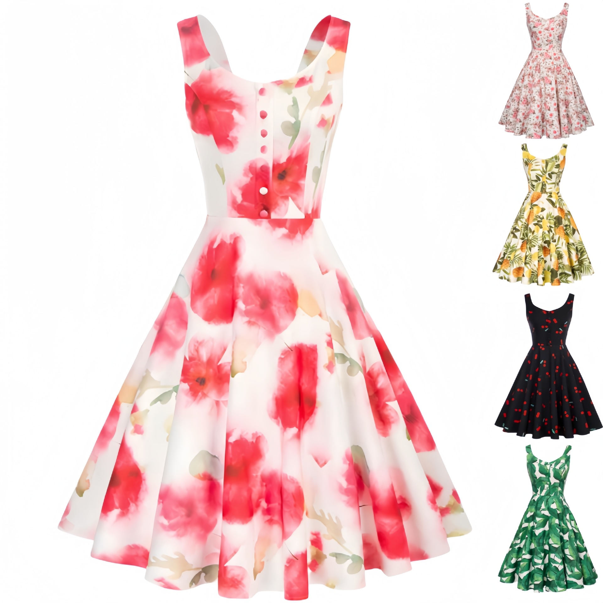 1950S Retro Sleeveless Cocktai - Women'S Fashion In The 1950S recension och pris