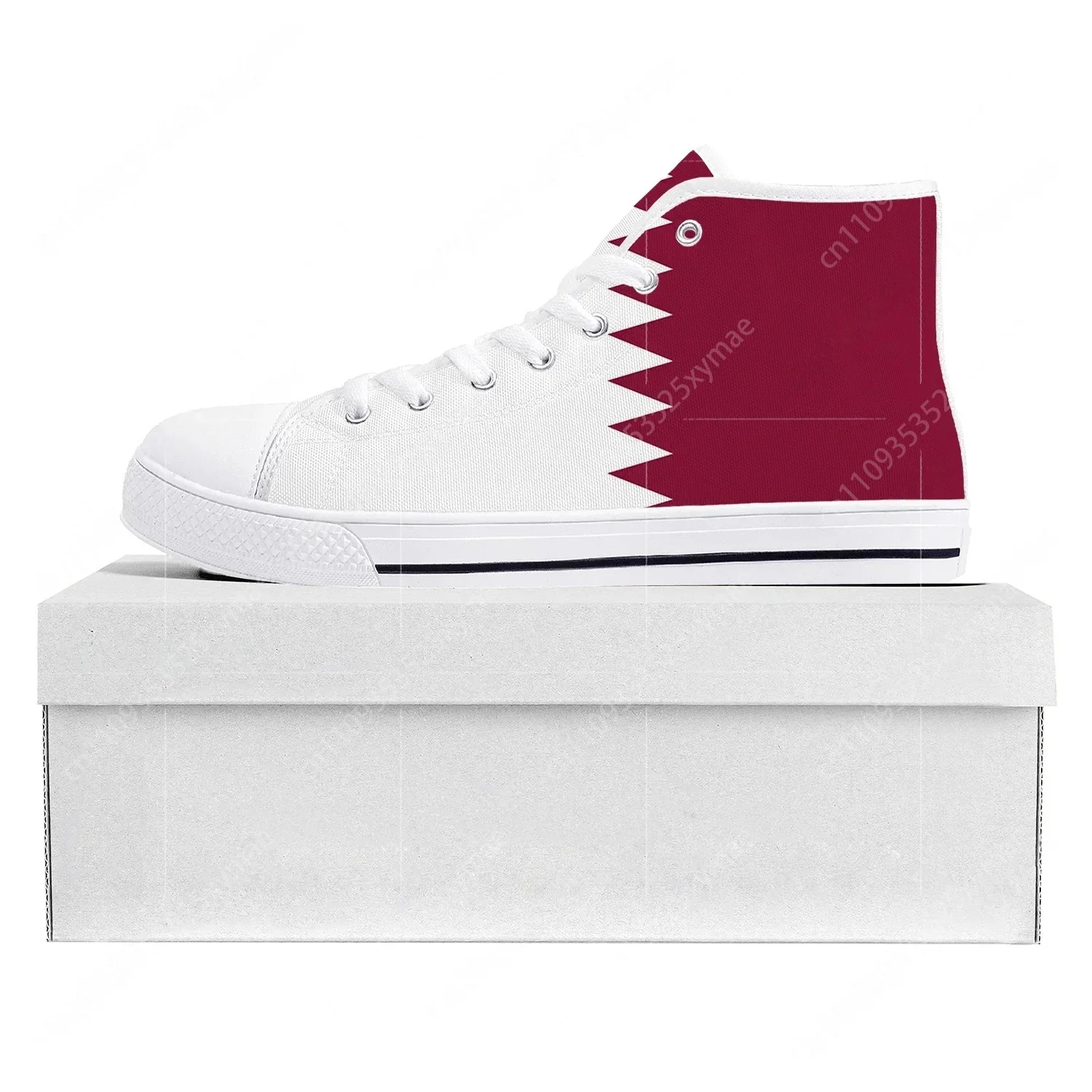 Qatar Flag High Top High Quali - Women Fashion Qatar recension och pris
