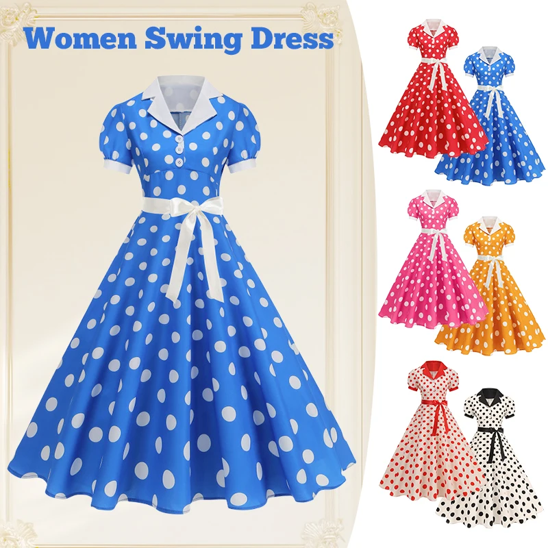 Vintage Polka Dot Summer Dress - Women'S Fashion In The 1950S recension och pris