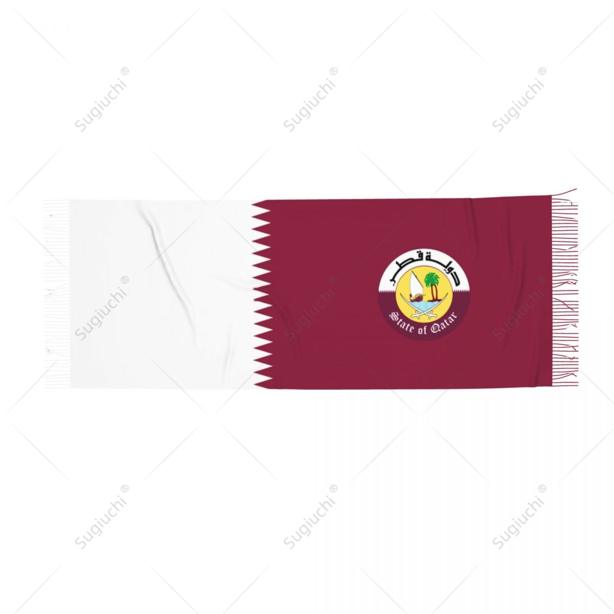 Qatar Emblem Flag Scarf Pashmi - Women Fashion Qatar recension och pris