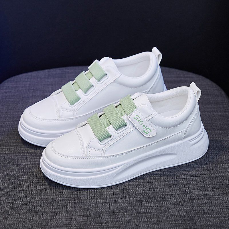 High Top White Sneakers 2025 W - Women'S Fashion Velcro Sneakers recension och pris
