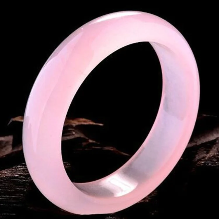 Genuine Natural Pink Jade Bang - Women Fashion Jewellery recension och pris