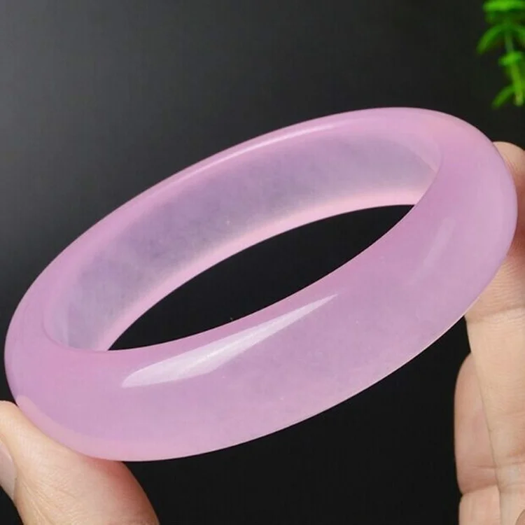 Genuine Natural Pink Jade Bang - Women Fashion Jewellery recension och pris