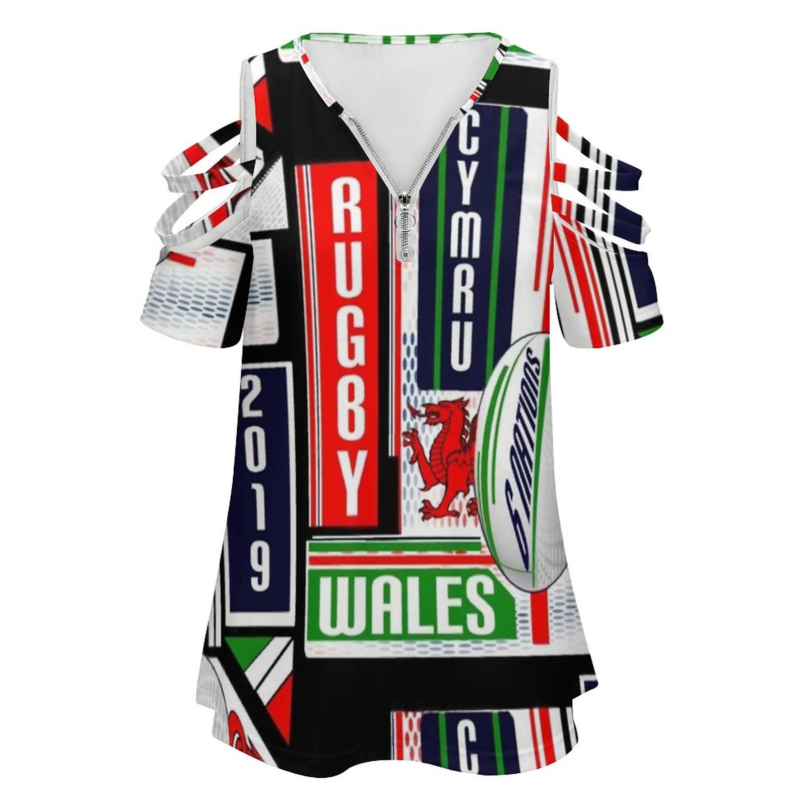 Cymru Welsh Wales Rugby Team D - Women'S Fashion Rugby Shirt recension och pris