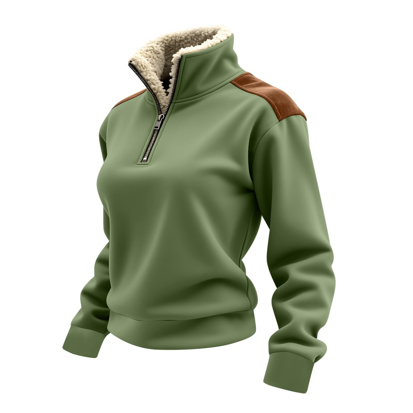 Long Sleeve Tops Women'S Tops  - Women'S Fashion Quarter Zip recension och pris
