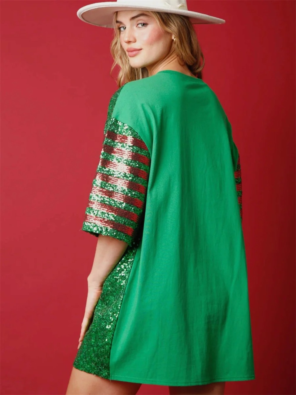 Women Sequined  Long T-Shirts  - Women'S Fashion Rugby Shirt recension och pris