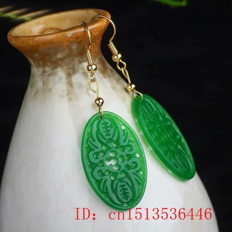 Original Natural Green Jade Em - Women Fashion Jewellery recension och pris