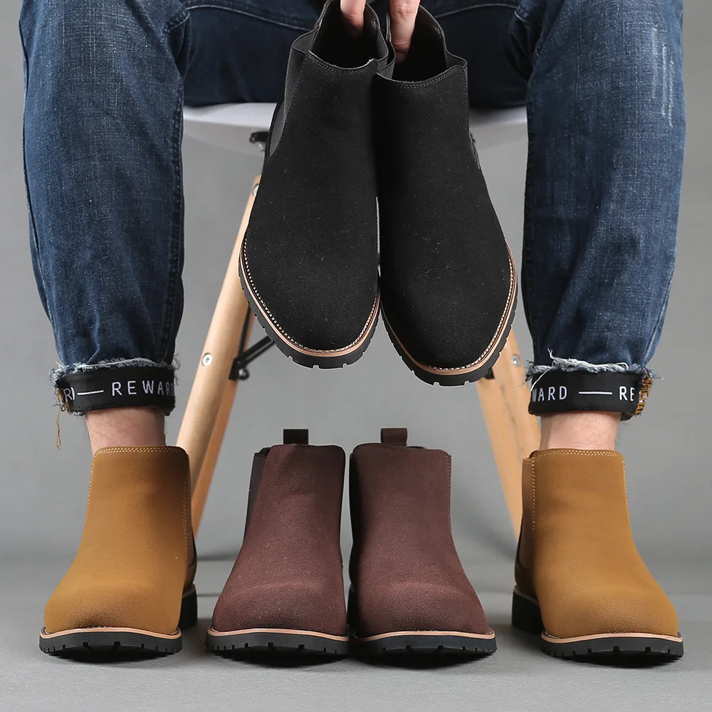 Men Ankle Boots British Style  - Women'S Fashion Business Casual recension och pris