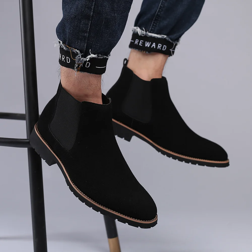 Men Ankle Boots British Style  - Women'S Fashion Business Casual recension och pris