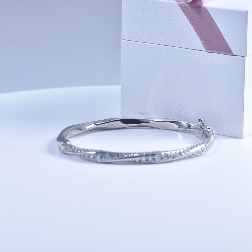 s925 Sterling Silver Bangle fo - Women Fashion Jewellery recension och pris
