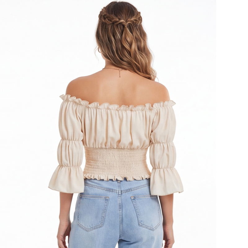 Renaissance Blouse Women Top w - Off Shoulder Top recension och pris
