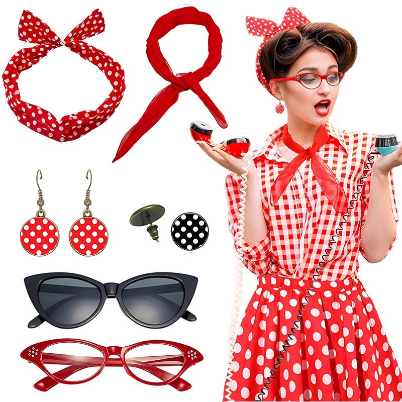 Carnival 1950S Party Polka Dot - Women'S Fashion In The 1950S recension och pris